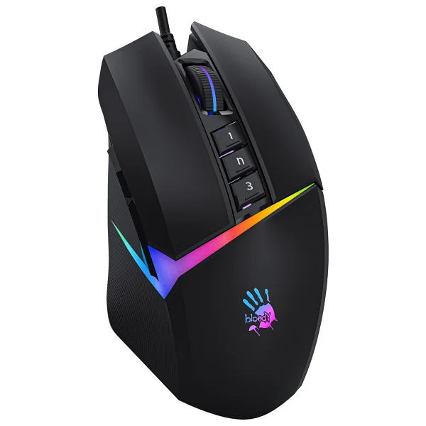 Bloody W60 Max Siyah RGB Optik Kablolu Oyuncu Mouse - Görsel 8