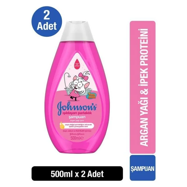 Johnson's Baby Işıldayan Parlaklık Bebek Şampuanı 500 ml 2 Adet - Görsel 2