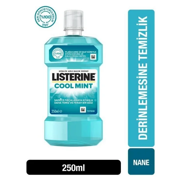Listerine Cool Mint 250 ml Gargara - Görsel 2