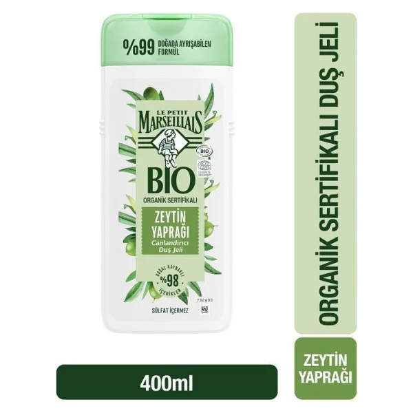 Le Petit Marseillais Duş Jeli Bio Organik Sertifikalı Zeytin Yaprağı 400 ml - Görsel 5