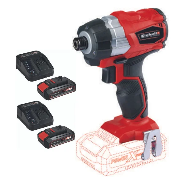 Einhell TE-CI 18 Li BL Çift Akülü 2.5 Ah Darbeli Vidalama Makinesi - Görsel 2