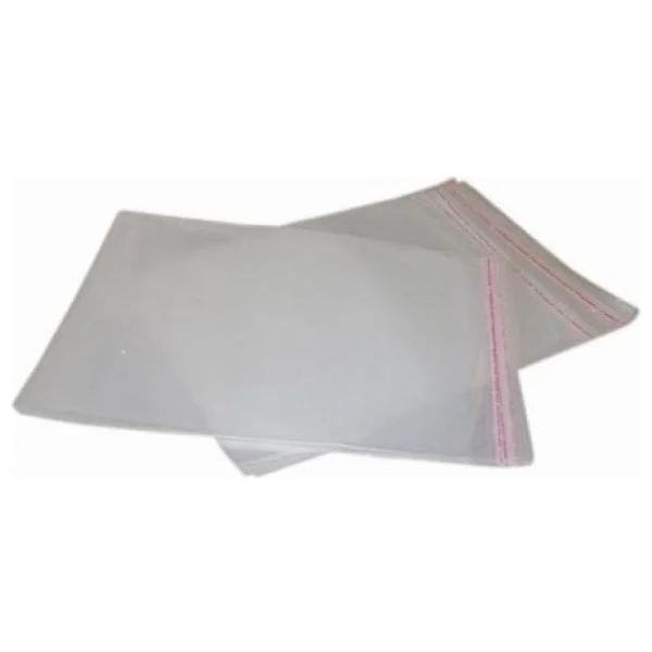 CarpCorn 11x15+5 Cm. (11x20) 100 Adet - Şeffaf Bantlı Yapışkanlı Opp Jelatin Poşet - Görsel 3