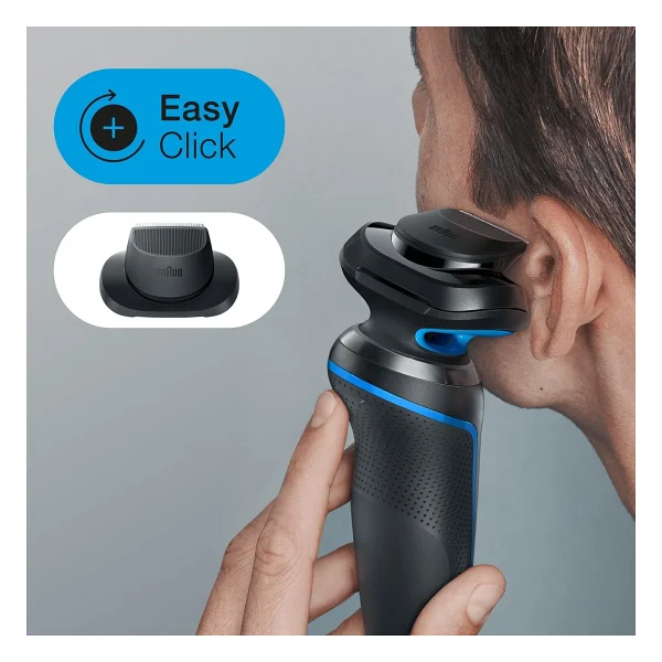 Braun Yeni Seri 5 B1200S AutoSense EasyClean EasyClick Islak ve Kuru Tıraş Makinesi - Görsel 4