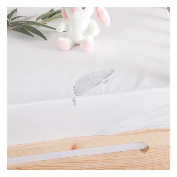 Yataş Mini Bambu Sıvı Geçirmez Bebek Alez 60 x 120 cm - Beyaz - Görsel 6