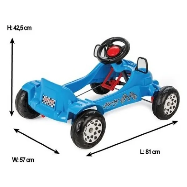 Pilsan 07-302 Herby Kırmızı Pedallı Araba - Görsel 4