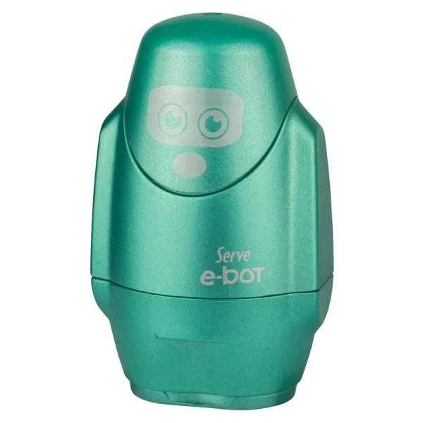 Serve E-Bot Metalik Yeşil Silgili Kalemtıraş - Görsel 2