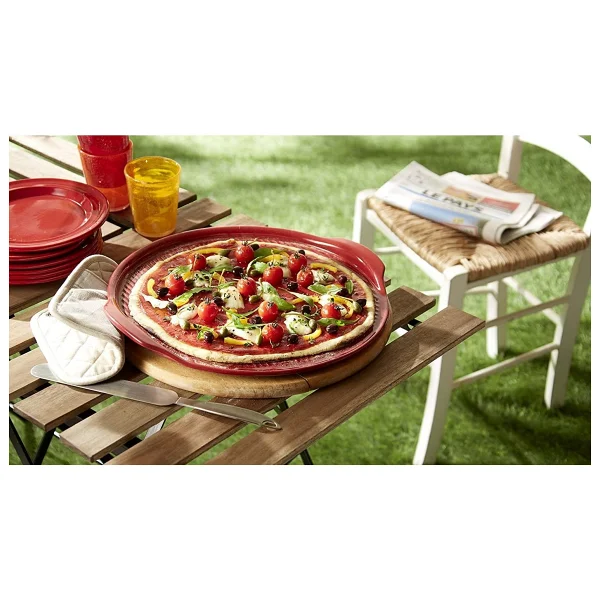 Emile Henry EH347614 Seramik Yuvarlak Pizza Fırın Kabı - Görsel 3