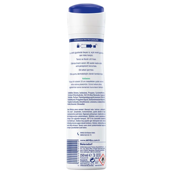 Nivea Invisible For Black & White 150 ml Kadın Deodorant - Görsel 8