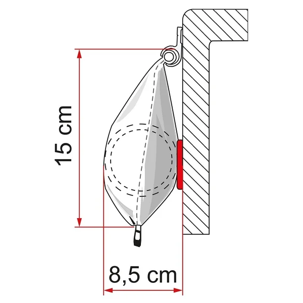 Fiamma CaravanStore XL 2.80 x 2.50 Beyaz Torba Tipi Tente - Görsel 3