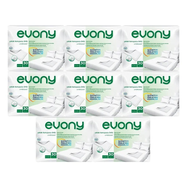 Evony 60x90 cm 30'lu 8 Adet Yatak Koruyucu Örtü - Görsel 5