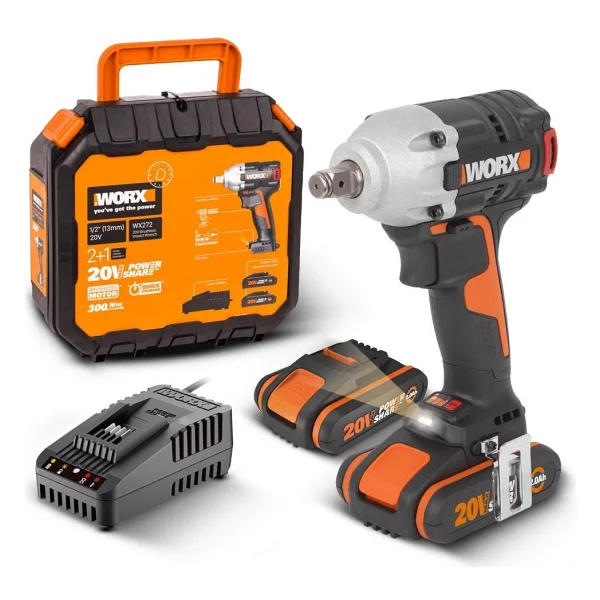 Worx WX272 Çift Akülü 2 Ah Somun Sıkma Makinesi - Görsel 7