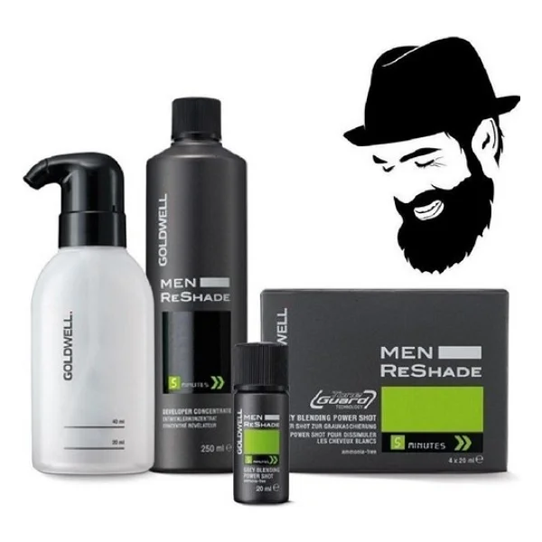 Goldwell 4ca Men Reshade Erkek Saç Boyası Siyah Ve Koyu Kahve 4x20ml - Görsel 2