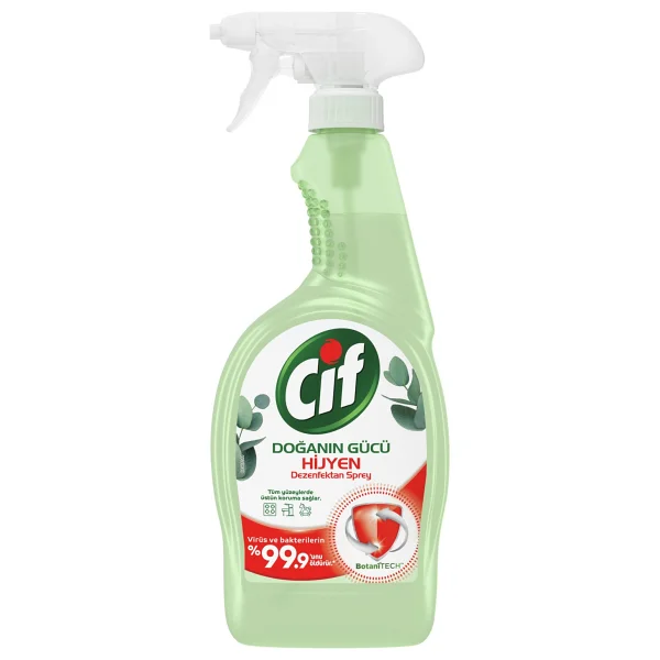 Cif Doğanın Gücü Hijyen Dezenfektan Sprey 750 ml - Görsel 2