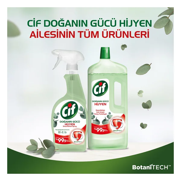 Cif Doğanın Gücü Hijyen Dezenfektan Sprey 750 ml - Görsel 7