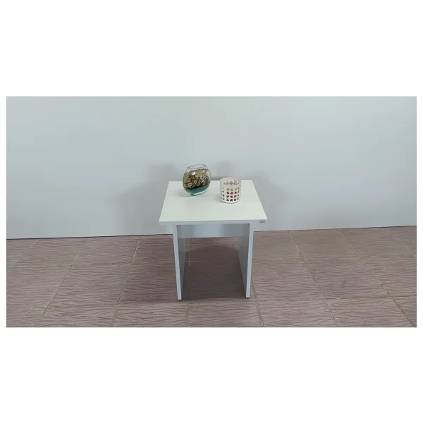 Kobiç Ofis Sehpası 45 x 45 x 45 cm - Beyaz - Görsel 5