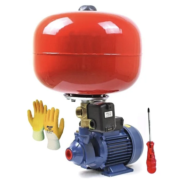 Schutzenger Bakır Sargı Qb Dkm60 24 Lt Tank 1 Hp Santrifüj Otomatik Hidrofor Pompa Paket 0.75 Kw 35mt Dike Atar - Görsel 2