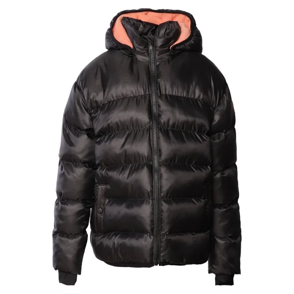 Hummel Geona 940178-2001 Kapüşonlu Siyah Kız Çocuk Şişme Mont - Görsel 2