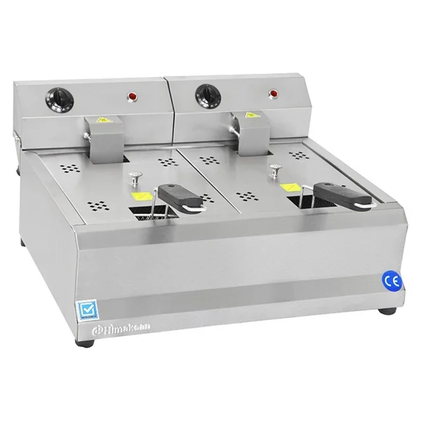 Himaksan Endüstriyel 5000 Watt Çiftli 5+5 Lt Elektrikli Fritöz - Görsel 5