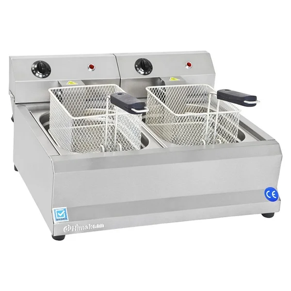 Himaksan Endüstriyel 5000 Watt Çiftli 5+5 Lt Elektrikli Fritöz - Görsel 2