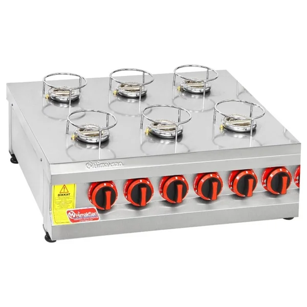 Himaksan HMK-KNFOG 6 Altılı Gazlı Künefe Ocağı - Görsel 4