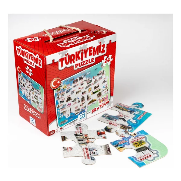 CA Games Türkiyemiz 24 Parça Yer Puzzle 5079 - Görsel 3