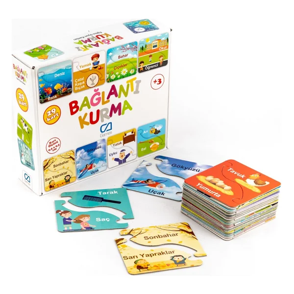 CA Games Bağlantı Kurma Eğitici Oyun Kartları 29 Parça - Görsel 4