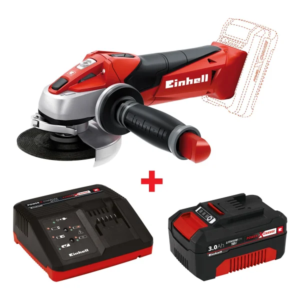 Einhell TE-AG 18/115 Li Tek Akülü 3 Ah Taşlama Makinesi - Görsel 6