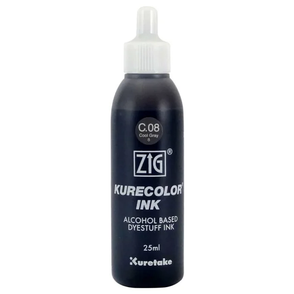 Zig Alcohol Ink - Alkol Mürekkep 25Ml - Cool Gray 8 - Görsel 3