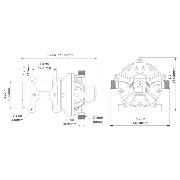 Seaflo 24 Volt Otomatik Hidrofor, Tekne, Yat, Karavan Hidroforu Pompası - Görsel 2