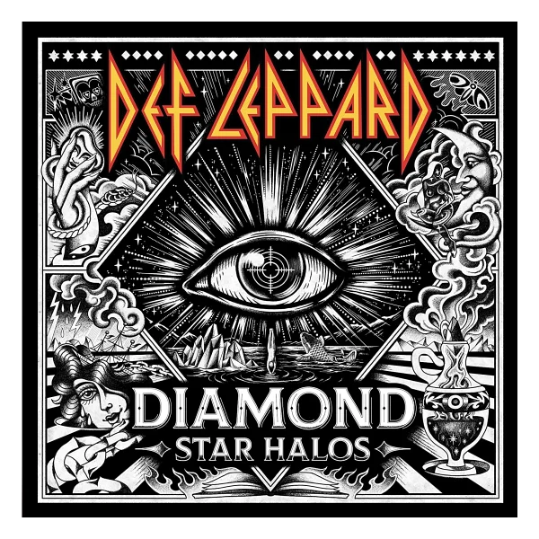 Def Leppard - Diamond Star Halos Plak - Görsel 3