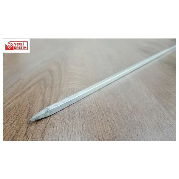 Patlıcan Kebap Şişi Sebze Şişi Demir 7 mm Kare 60 cm 10 ADET - Görsel 2