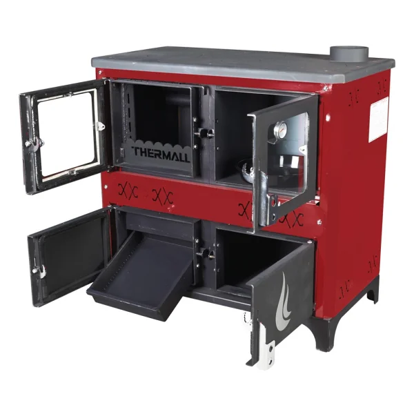Thermall T-25 YŞK Yatay Şömine Fırınlı Katı Yakıtlı Kalorifer Kazanı - Görsel 2