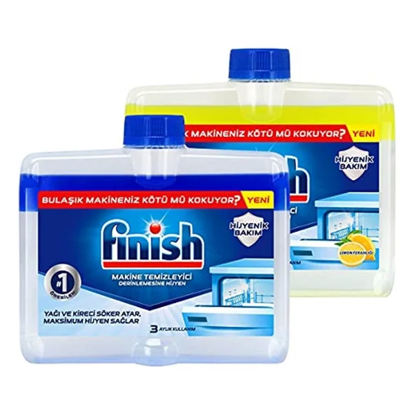 Finish Bulaşık Makinesi Temizleyici Sıvı 250 ml Normal ve Limonlu - Görsel 4