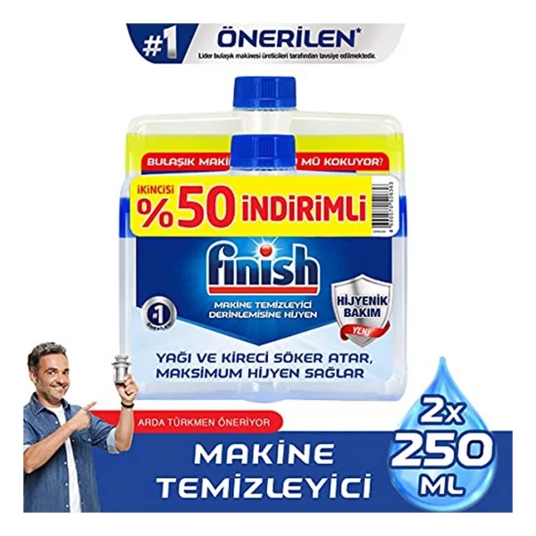 Finish Bulaşık Makinesi Temizleyici Sıvı 250 ml Normal ve Limonlu - Görsel 5