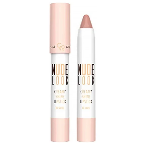Golden Rose Nude Look Kremsi Işıltılı 01 Nude Kalem Ruj - Görsel 3