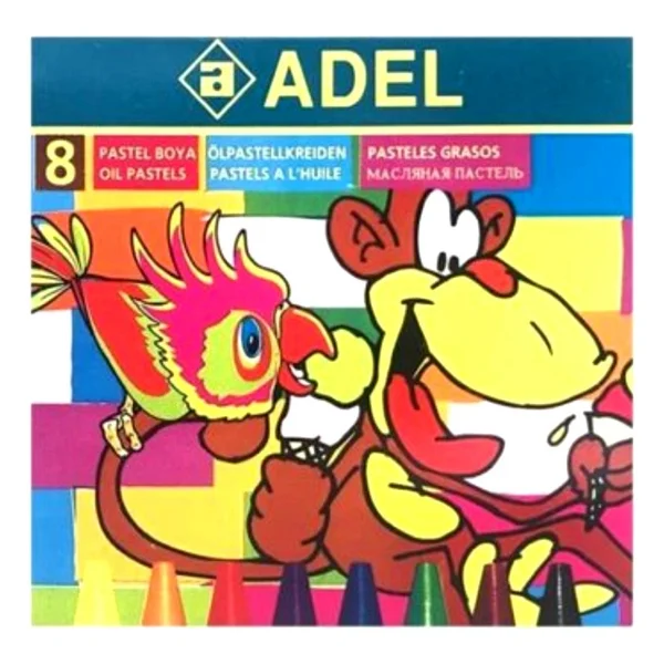 Adel Pastel Boya 8 Renk Yuvarlak Nostalji ( Yıl 2003 ) - Görsel 4