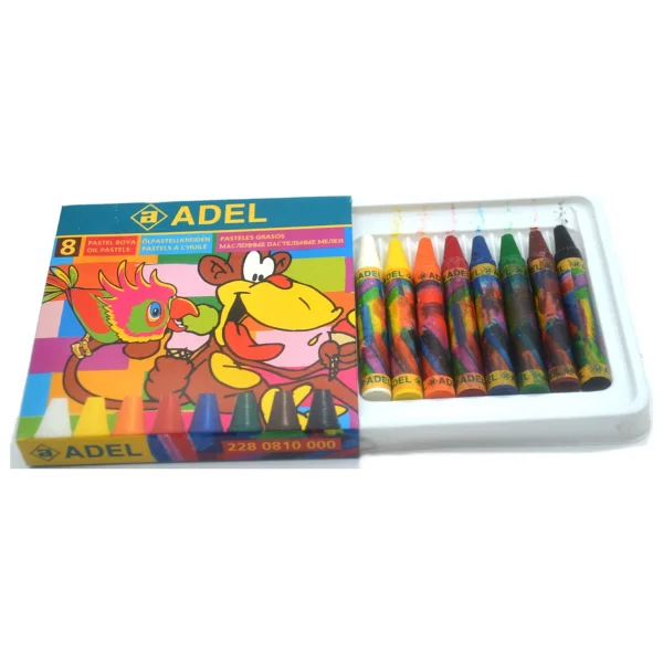 Adel Pastel Boya 8 Renk Yuvarlak Nostalji ( Yıl 2003 ) - Görsel 2