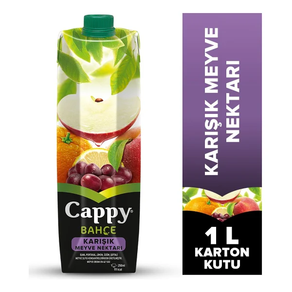 Cappy Bahçe Karışık Meyve Nektarı 1 lt - Görsel 6