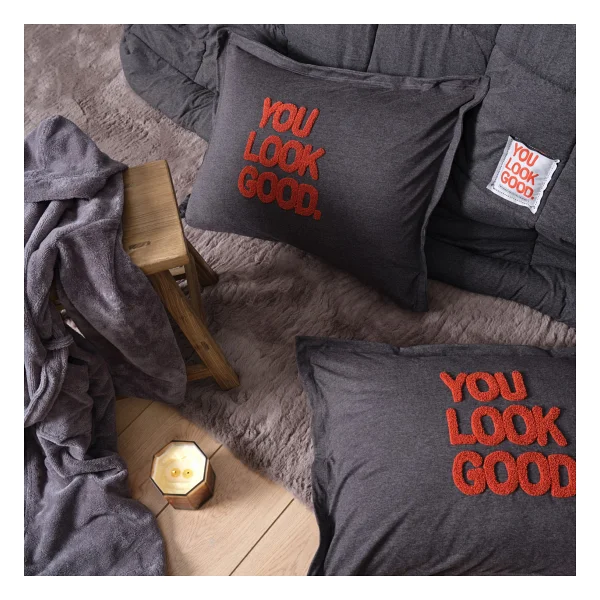 Karaca Home Motto Antrasit Çift Kişilik Cotton Comfort - Görsel 3