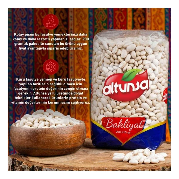 Altunsa Dermason Fasulye 900 gr 2'li - Görsel 3