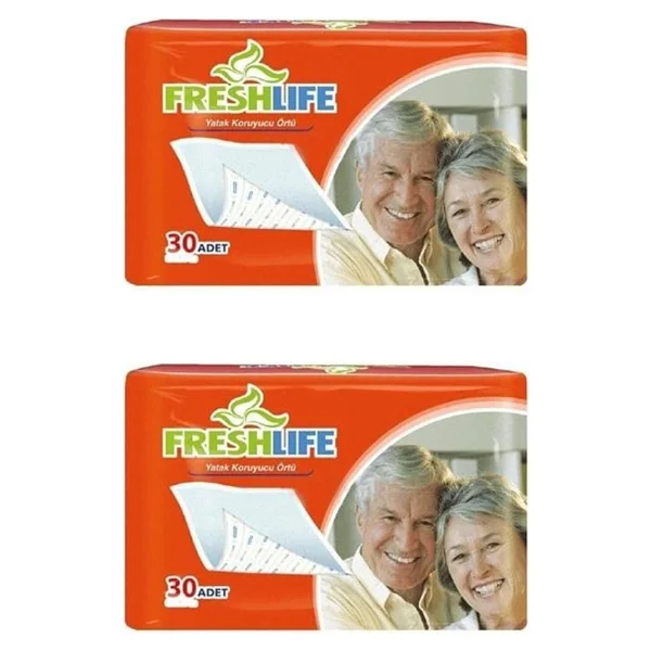 Freshlife 30 Lu 2 Paket 60 Adet 60x90 Yatak Koruyucu - Görsel 2