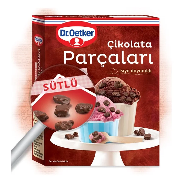 Dr. Oetker 70 gr Sütlü Çikolata Parçaları - Görsel 2