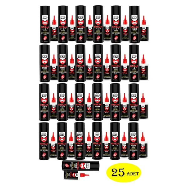 Selsil Ninja Mdf Hızlı Yapıştırıcı 25 Adet 400 ML+100 gr (1 Koli) - Görsel 2