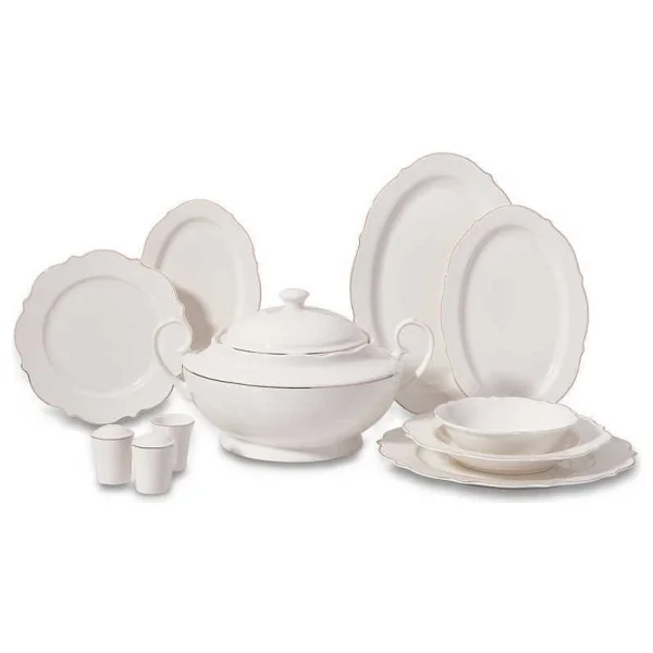 Korkmaz Eliza Collection A8241 Fileli 60 Parça 12 Kişilik Yemek Takımı - Görsel 2