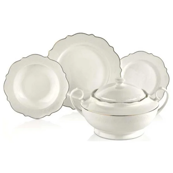 Korkmaz Eliza Collection A8241 Fileli 60 Parça 12 Kişilik Yemek Takımı - Görsel 3
