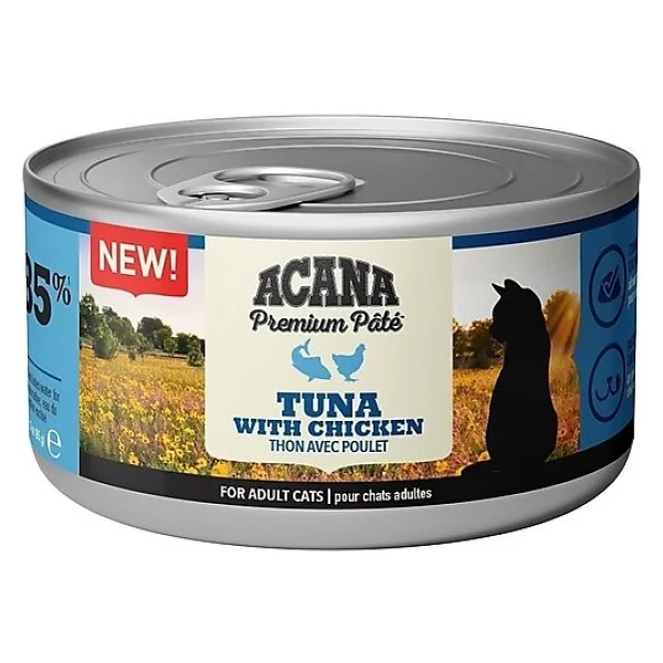 Acana Premium Ezme Tuna Balıklı ve Tavuklu 85 gr 4'lü Yetişkin Kedi Konservesi - Görsel 3