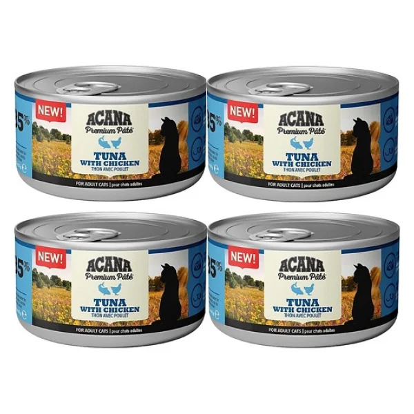 Acana Premium Ezme Tuna Balıklı ve Tavuklu 85 gr 4'lü Yetişkin Kedi Konservesi - Görsel 2