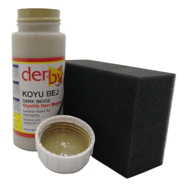 Derby Mont Direksiyon Koltuk Deri Boyası 100 ml ve Saplı Sünger 1 Adet - Beyaz - Görsel 6