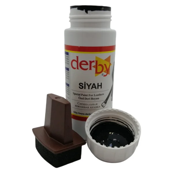 Derby Mont Direksiyon Koltuk Deri Boyası 100 ml ve Saplı Sünger 1 Adet - Beyaz - Görsel 7