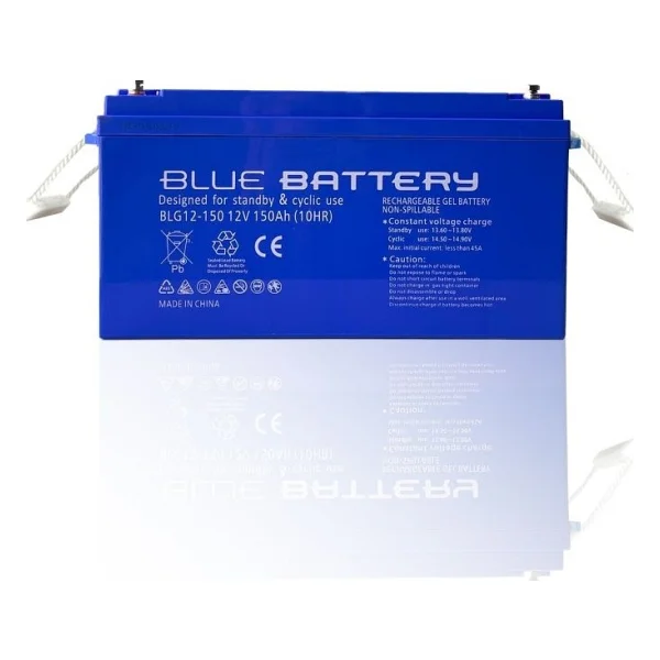 Blue Battery 12 Volt 150 Amper Jel Akü Derin Döngü Blg12-150 Deep Cycle - Görsel 6